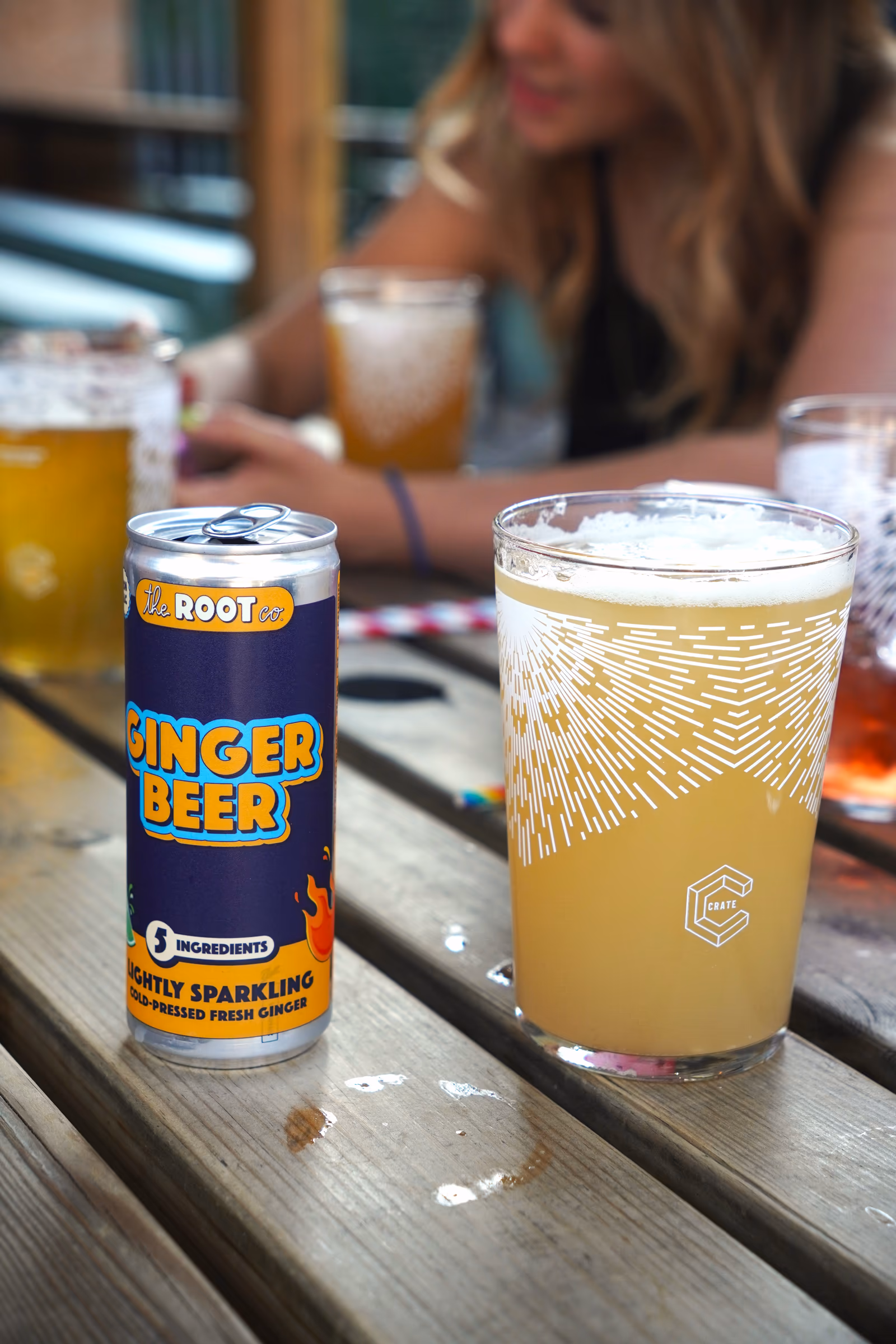 The Root Co. ginger beer pour